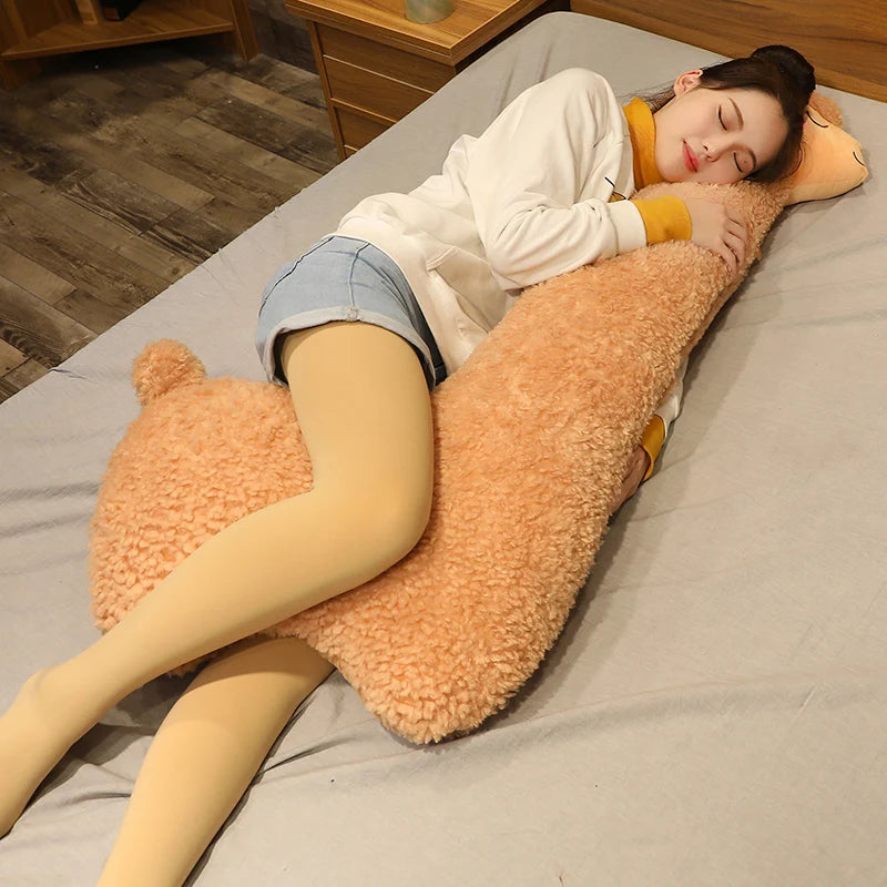 75-130 cm Schönes Alpaka-Plüschtier, weich gefüllt, süßes Schaf, Lama, Tierpuppen, Schlafkissen, Kissen, Heimbett, Dekor, Geschenk