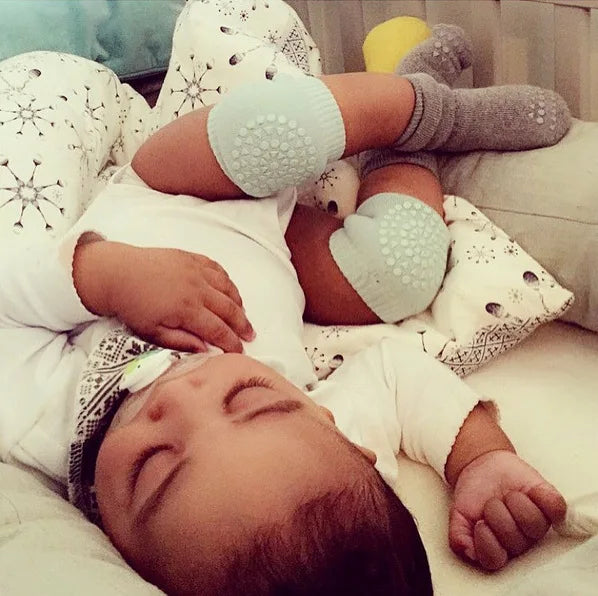 5 Paar Baby-Knieschützer für Kleinkinder, Krabbeln, rutschfest, solide, für Jungen und Mädchen, Ellenbogenpolster, Sicherheitsschutz, Kleinkind-Beinwärmer