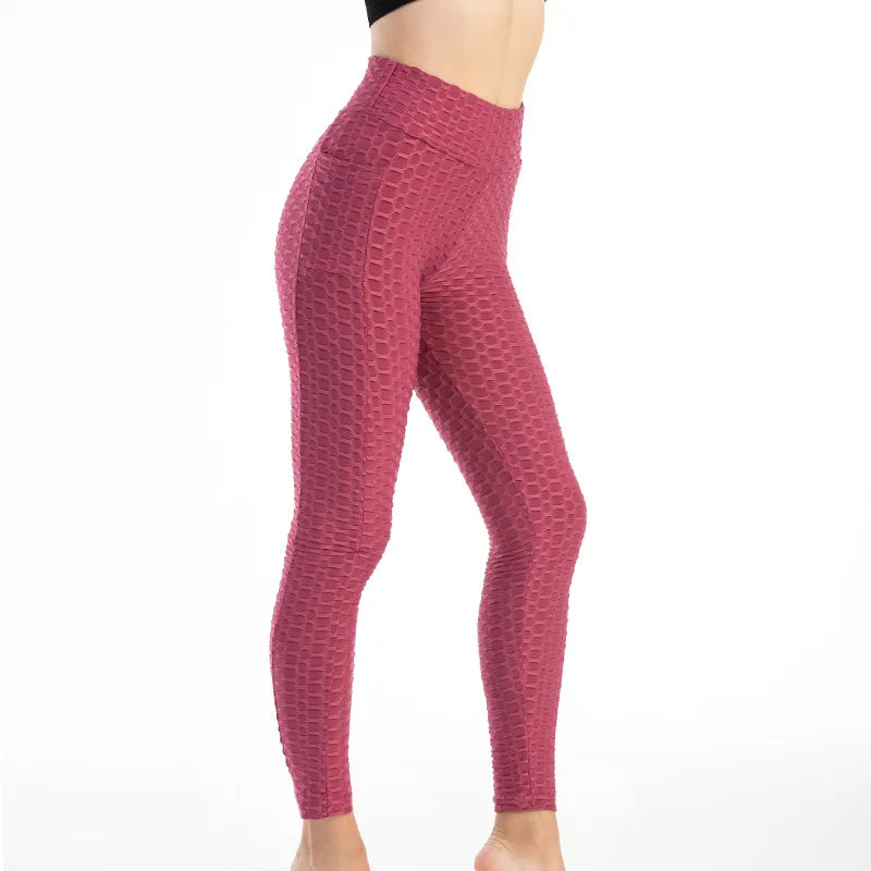 Frauen Mode Tasche Blase Hosen Stretchy Schlank Leggings Gym Laufen Radfahren Fitness Hosen Hohe Taille Hip Lift Leggings Weibliche