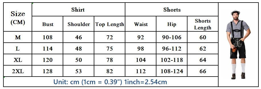Mann Karneval Oktoberfest Kostüm Top Halfter Lederhosen Hut Bayerischer Barkeeper Halloween Cosplay Phantasie Partykleid