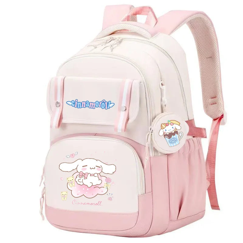 Cinnamoroll Backpack Boys Girls Bookbag Bag Teenager Children Knapsack Schoolbag Rucksack Mochila With Coin Purse