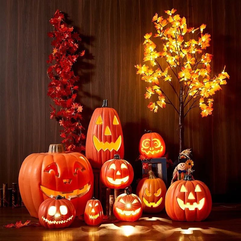 Kürbisse Lampe Halloween Dekoration Für Haus Hof Garten Outdoor Decor Owen Horror Haus Schädel Party Requisiten Glow in The Dark