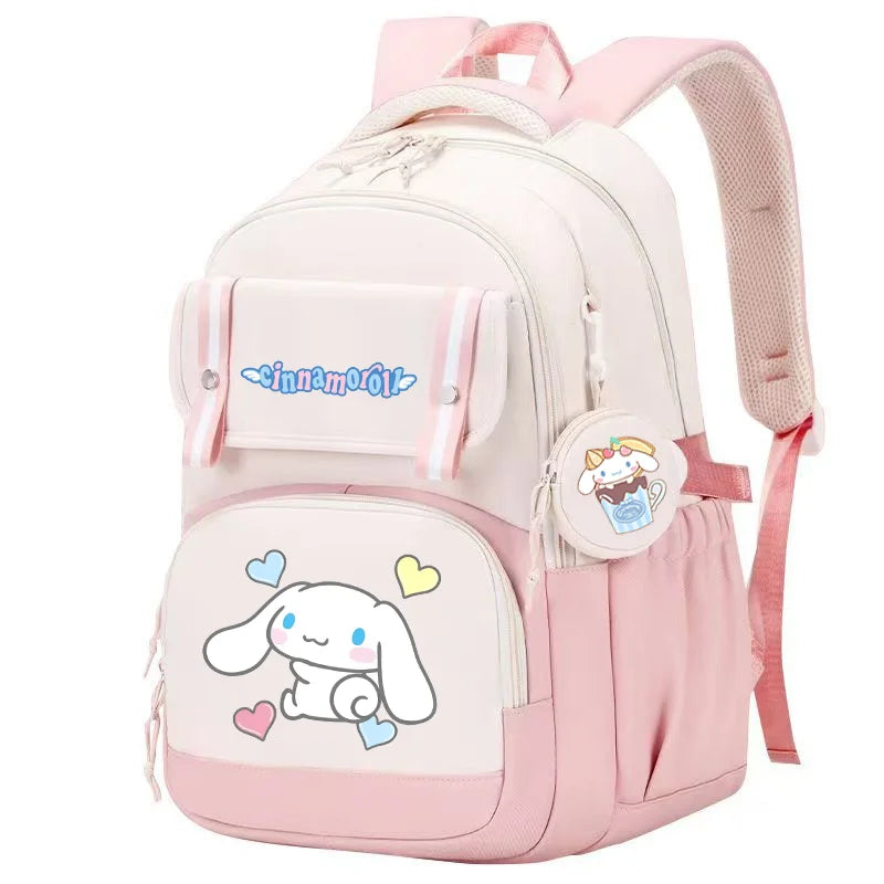 Cinnamoroll Backpack Boys Girls Bookbag Bag Teenager Children Knapsack Schoolbag Rucksack Mochila With Coin Purse