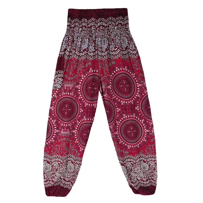Yoga Hosen Frauen Hippie Harem Gedruckt Leggings Boho Hohe Taille Pantalone De Mujer Cintura Alta Calca Feminina Strand
