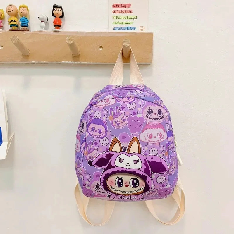 New Large Capacity Children's Backpack Cartoon Cute Primary School Bag Nursery Wear Resistant Double Shoulder Bag Nylon Material