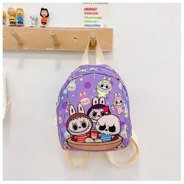New Large Capacity Children's Backpack Cartoon Cute Primary School Bag Nursery Wear Resistant Double Shoulder Bag Nylon Material