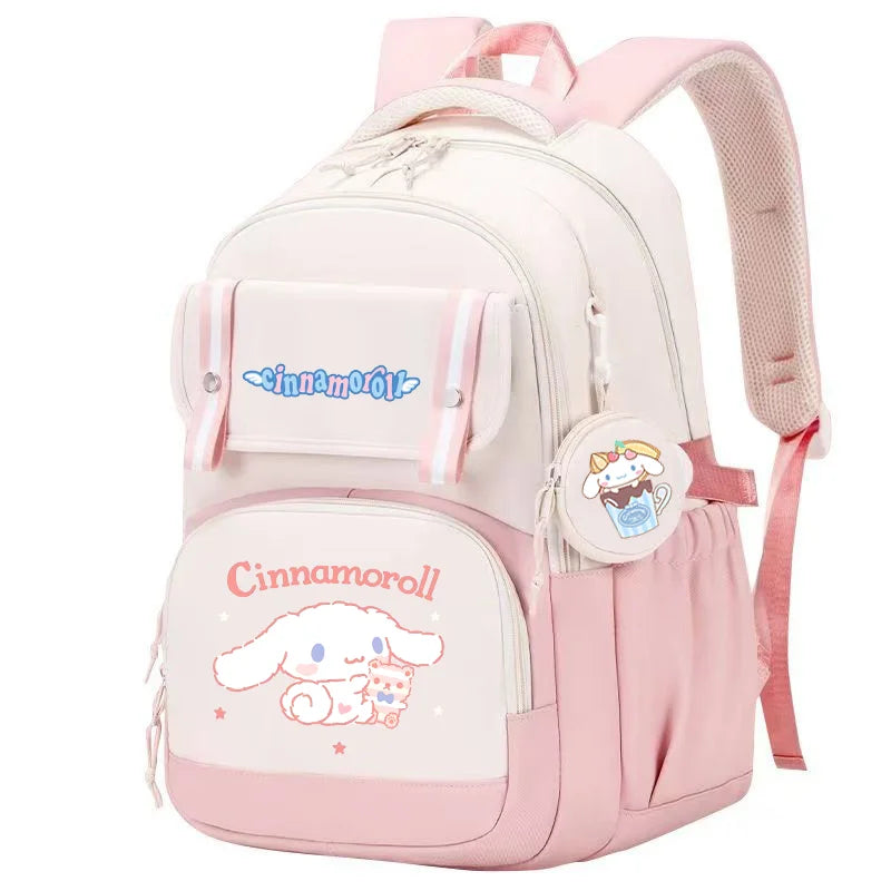 Cinnamoroll Backpack Boys Girls Bookbag Bag Teenager Children Knapsack Schoolbag Rucksack Mochila With Coin Purse