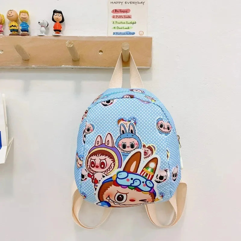 New Large Capacity Children's Backpack Cartoon Cute Primary School Bag Nursery Wear Resistant Double Shoulder Bag Nylon Material
