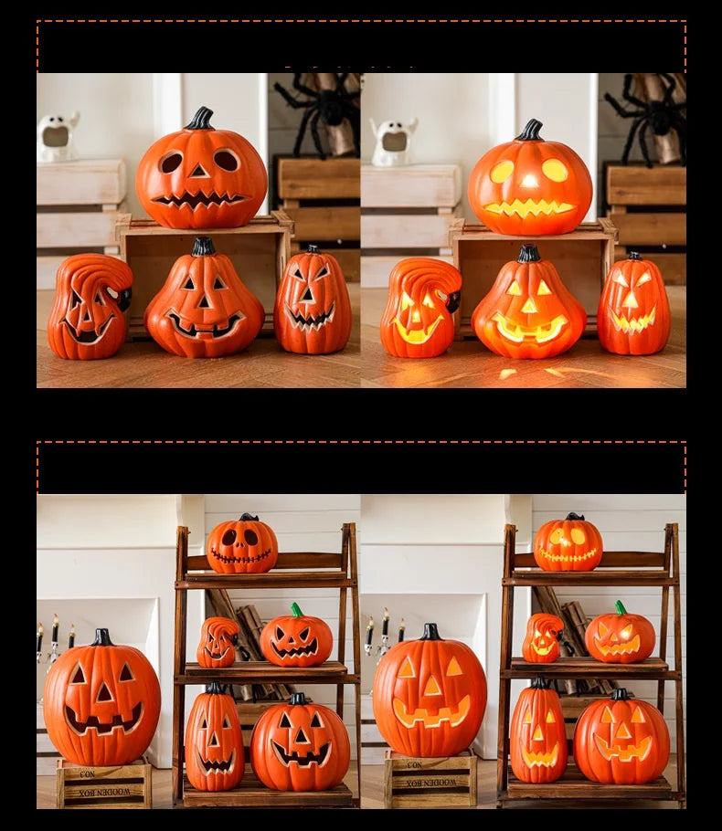 Kürbisse Lampe Halloween Dekoration Für Haus Hof Garten Outdoor Decor Owen Horror Haus Schädel Party Requisiten Glow in The Dark