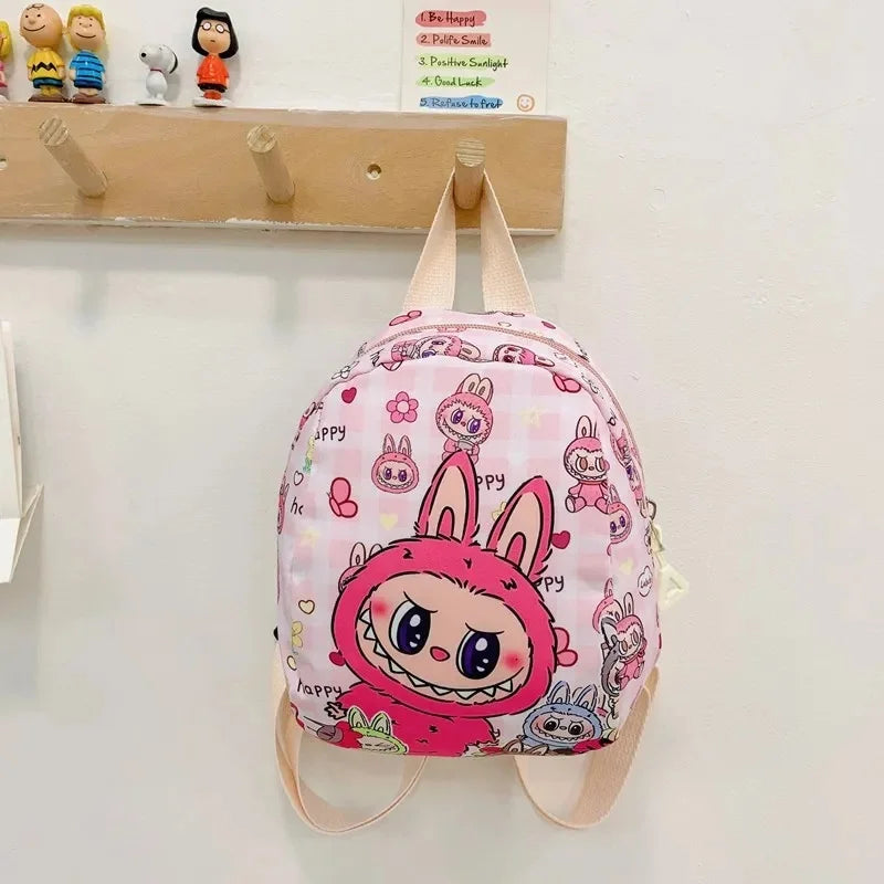 New Large Capacity Children's Backpack Cartoon Cute Primary School Bag Nursery Wear Resistant Double Shoulder Bag Nylon Material