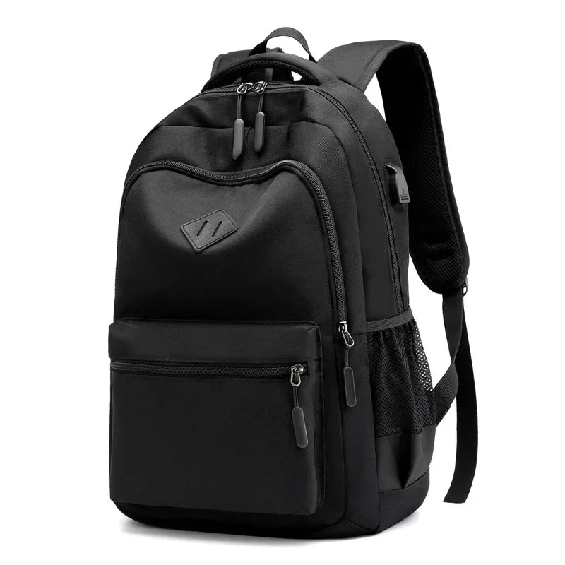 Solid Color Backpack Fashion Men Women Backpack High Capacity Schoolbags For Teenager Girls Boys Male Shoulder Bags