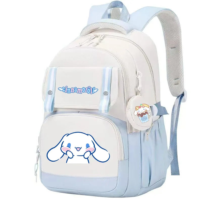 Cinnamoroll Backpack Boys Girls Bookbag Bag Teenager Children Knapsack Schoolbag Rucksack Mochila With Coin Purse