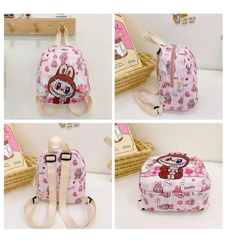 New Large Capacity Children's Backpack Cartoon Cute Primary School Bag Nursery Wear Resistant Double Shoulder Bag Nylon Material