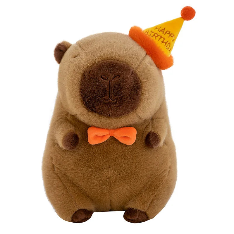 Capybara Plüschpuppe Süßes Capybara Anime Flauschiges Spielzeug Kawaii Plüschtier Alles Gute zum Geburtstag Puppe Geschenk für Freundin Weiche Kuscheltiere