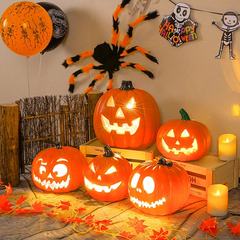Kürbisse Lampe Halloween Dekoration Für Haus Hof Garten Outdoor Decor Owen Horror Haus Schädel Party Requisiten Glow in The Dark