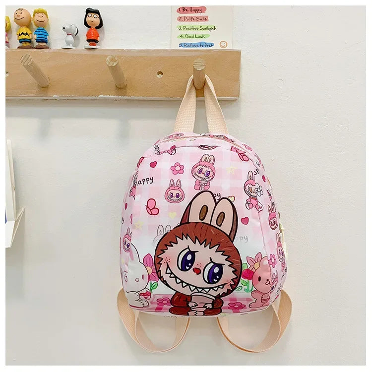 New Large Capacity Children's Backpack Cartoon Cute Primary School Bag Nursery Wear Resistant Double Shoulder Bag Nylon Material
