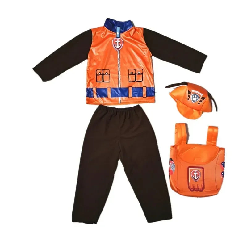 Anime Dog Patrol Kinder Tops Hosen Rucksack Hut Marshall Chase Skye Zuma Rubble Kinder Patrol Uniformen Halloween Cosplay Kostüm