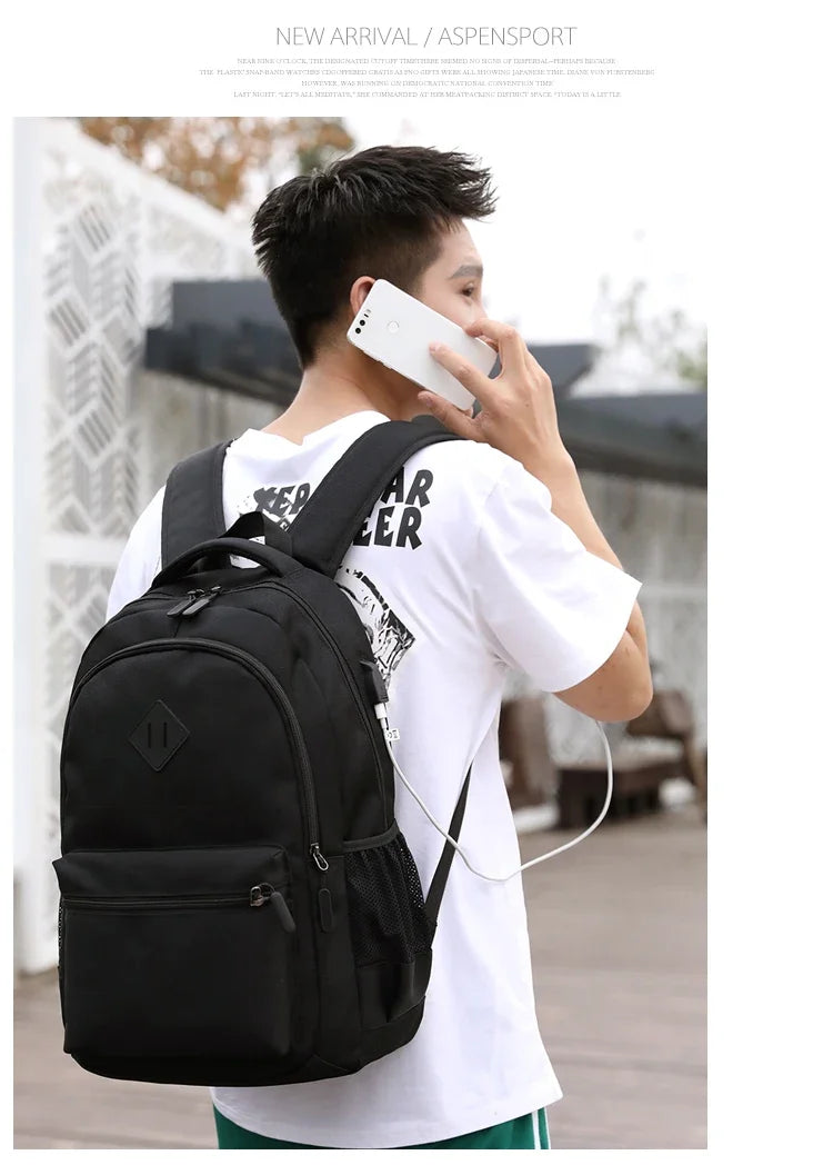 Solid Color Backpack Fashion Men Women Backpack High Capacity Schoolbags For Teenager Girls Boys Male Shoulder Bags