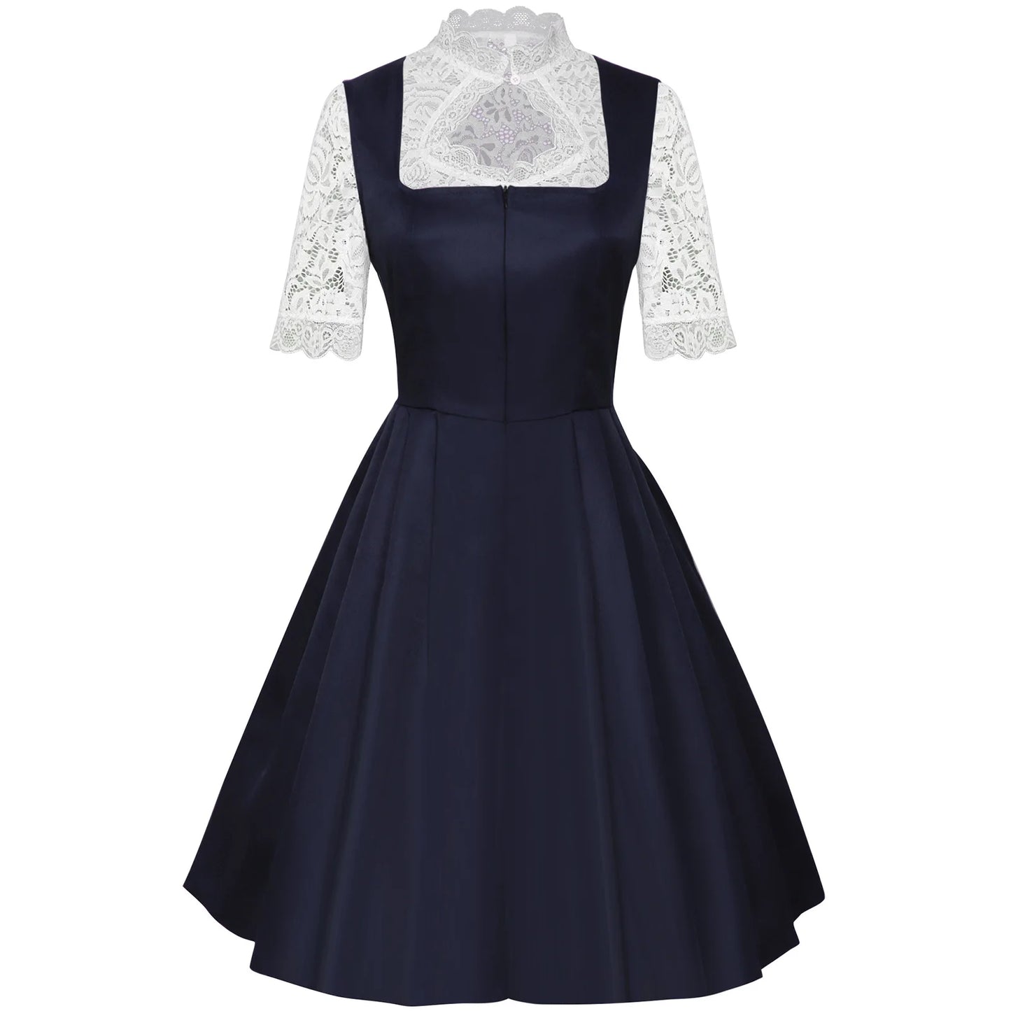 2025 Cosplay Kleid für Frauen Midi Rot Kostüm Kleid Oktoberfest Bier Maid Frauen Dirndl Kleid mit Spitze Schürze Mode Halloween