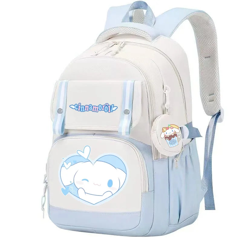 Cinnamoroll Backpack Boys Girls Bookbag Bag Teenager Children Knapsack Schoolbag Rucksack Mochila With Coin Purse