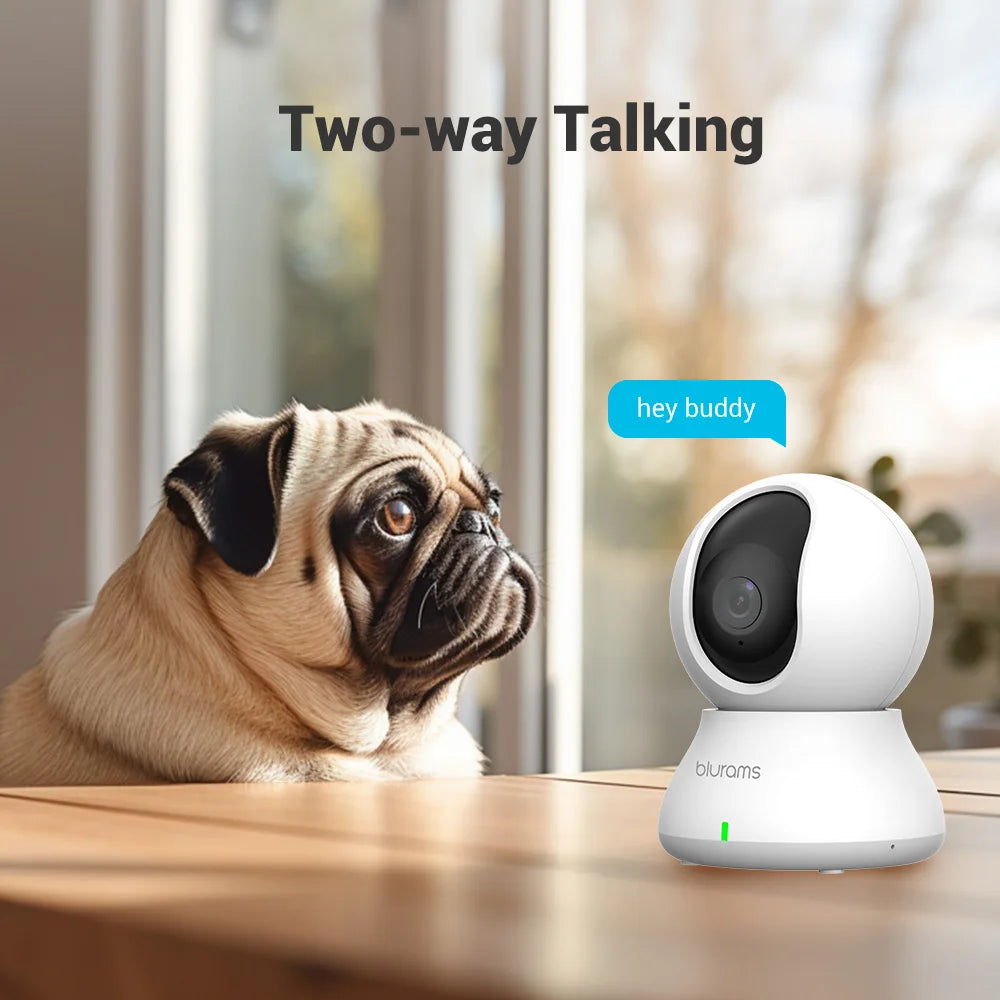 Blurams Babyphone-Kamera, 2K HD-Sicherheitskamera für Zuhause mit Bewegungserkennung und Zwei-Wege-Audio, einfache Einrichtung, klare Tag- und Nachtsicht