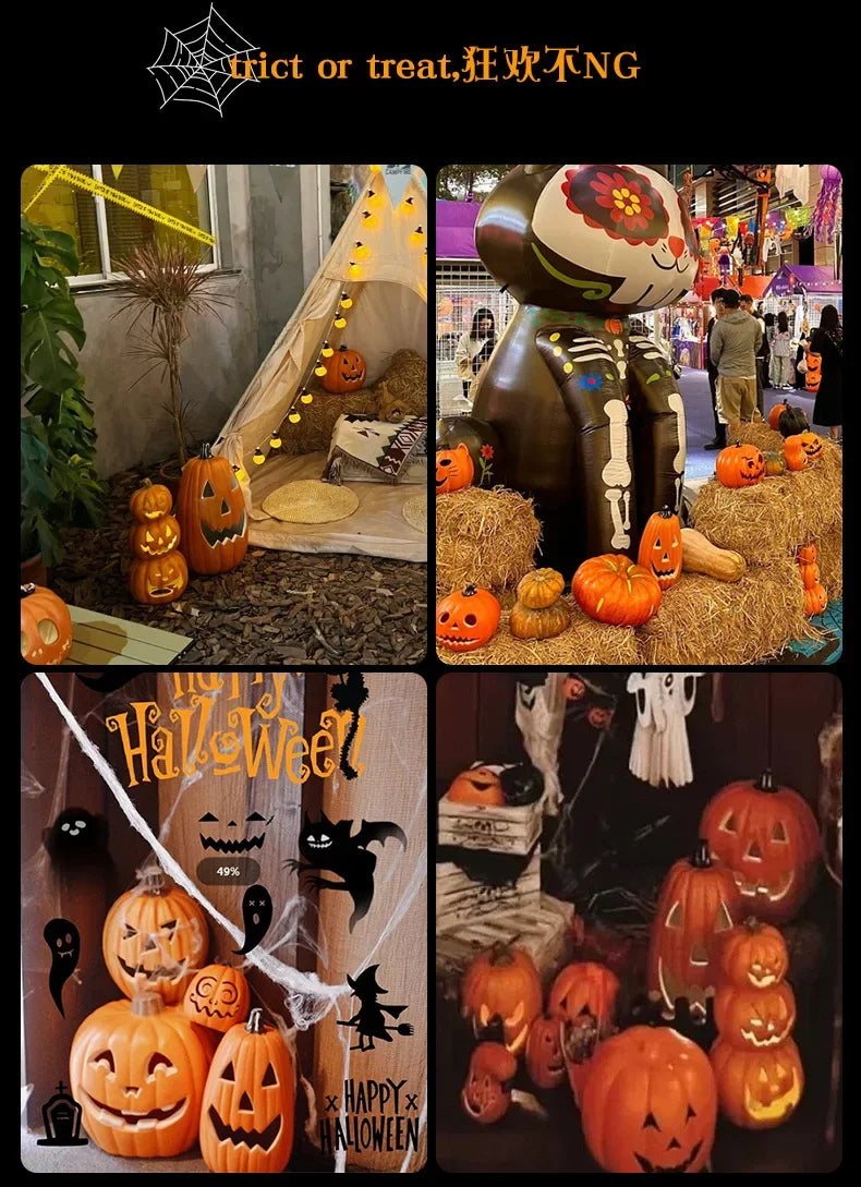 Kürbisse Lampe Halloween Dekoration Für Haus Hof Garten Outdoor Decor Owen Horror Haus Schädel Party Requisiten Glow in The Dark