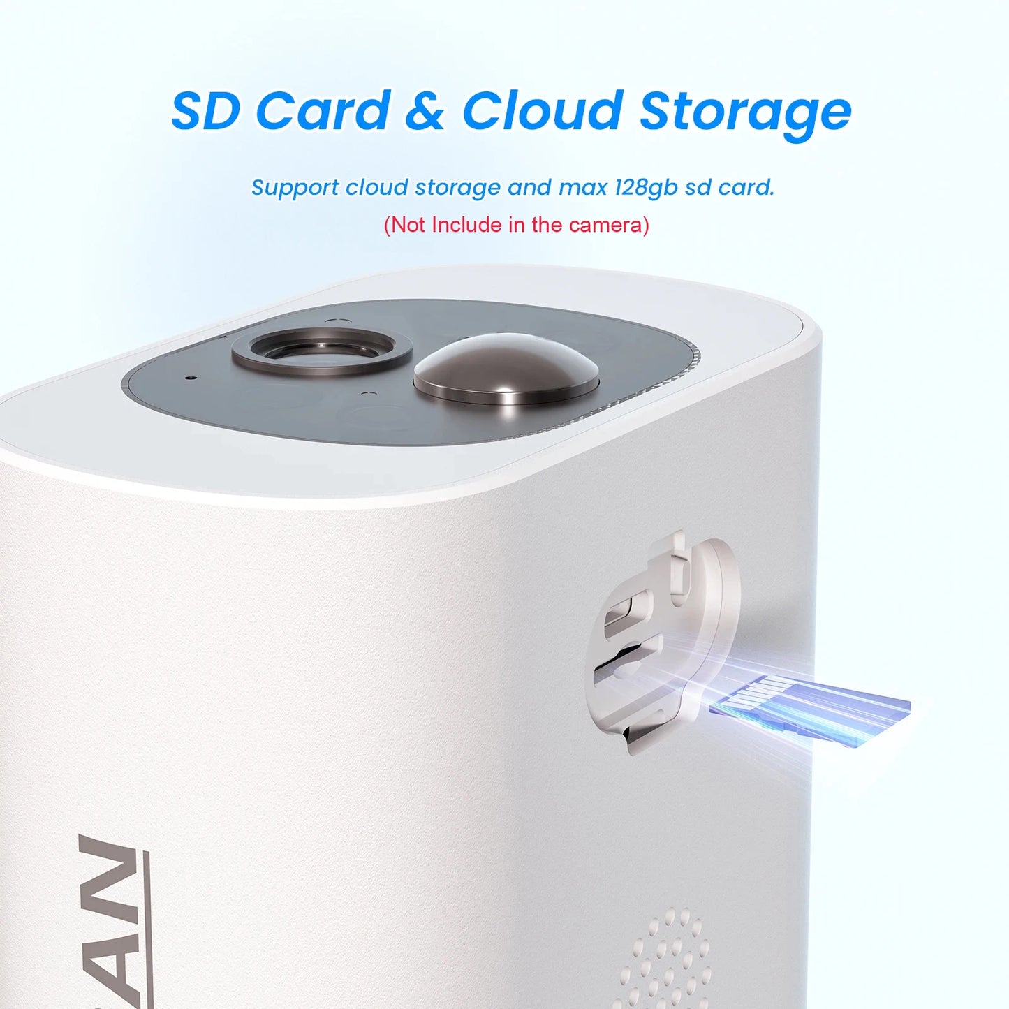 ANRAN 2K Solar-Sicherheitskamera, 3 MP, für den Außenbereich, kabellos, 2,4 G, WLAN-Kamera, Akku-Kamera, Flutlicht, Farb-Nachtsicht, NVR kann nicht hinzugefügt werden