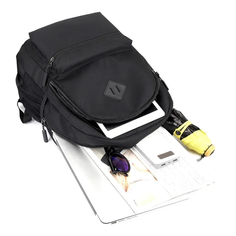 Solid Color Backpack Fashion Men Women Backpack High Capacity Schoolbags For Teenager Girls Boys Male Shoulder Bags