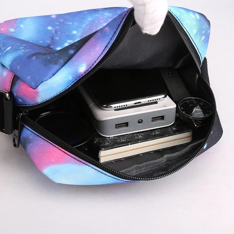 How to Train Your Dragon 3Pcs USB Anti-theft Lock Boy Girl Kids Back To School Book Bags Travel Backpack Shoulder Bag Pen Bags