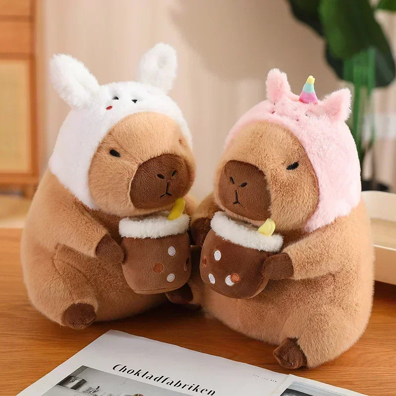 23CM Kawaii Anime Capybara Brot Plüsch Spielzeug Kreative Kuscheltiere Capybara Toast Puppe Mädchen Geburtstag Spielzeug Freundin Nettes Geschenk