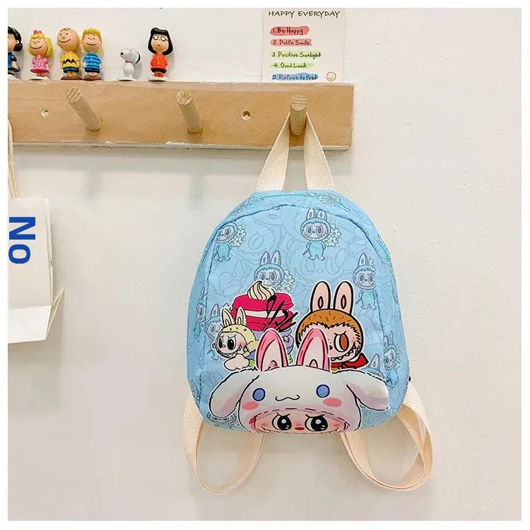 New Large Capacity Children's Backpack Cartoon Cute Primary School Bag Nursery Wear Resistant Double Shoulder Bag Nylon Material