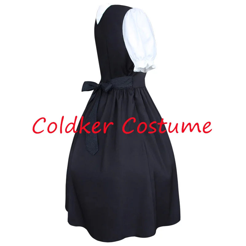 Deutsches Damen-Biermädchen-Dirndl, bayerisches Oktoberfestkleid mit Schürze, Kostüme, Party, Halloween, Kostüm, Übergröße S-5XL