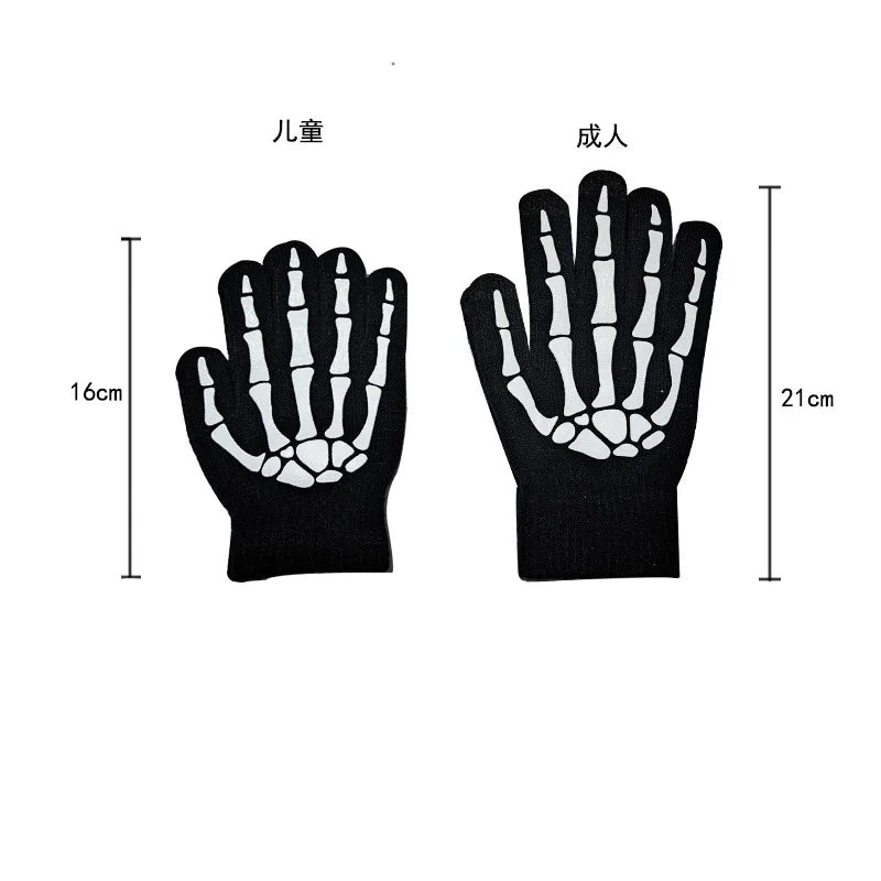 Adult Kids Halloween Demon Ghosts Costume Dress Up Party Man Women Black Scream Death Demon Grim Reaper Cospaly Clothes Ecoparty - TRENSET