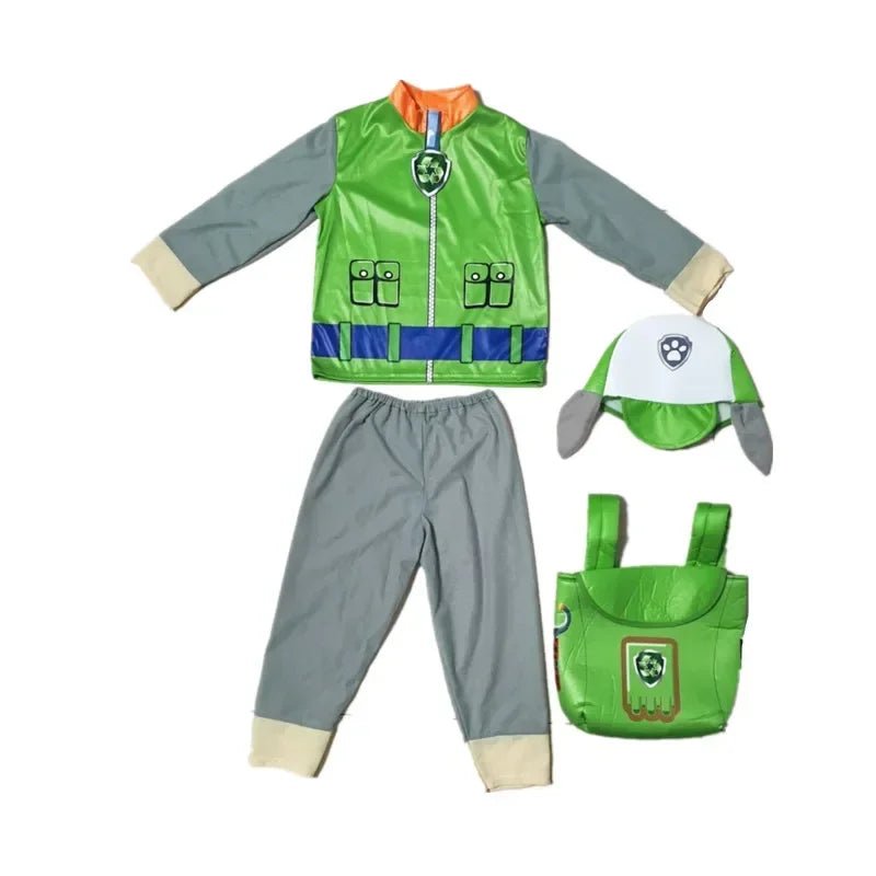 Anime Dog Patrol Kids Tops Pants Backpack Hat Marshall Chase Skye Zuma Rubble Children Patrol Uniforms Halloween Cosplay Costume - TRENSET