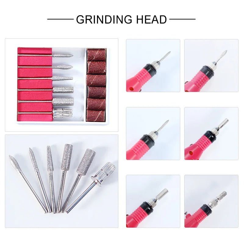 Gel Nail Polish Kit With UV Nail Lamp Electric Nail Drill Machine Soak OFF Gel Nail Kit Base&Top Coat Gel Polish Nail Tool Set - TRENSET