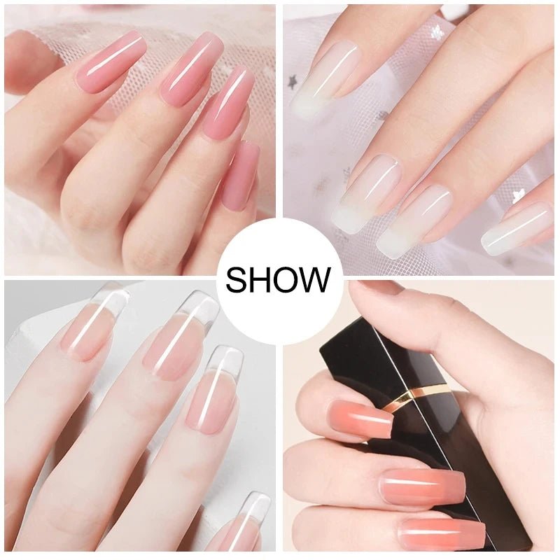 Gel Nail Polish Kit With UV Nail Lamp Electric Nail Drill Machine Soak OFF Gel Nail Kit Base&Top Coat Gel Polish Nail Tool Set - TRENSET