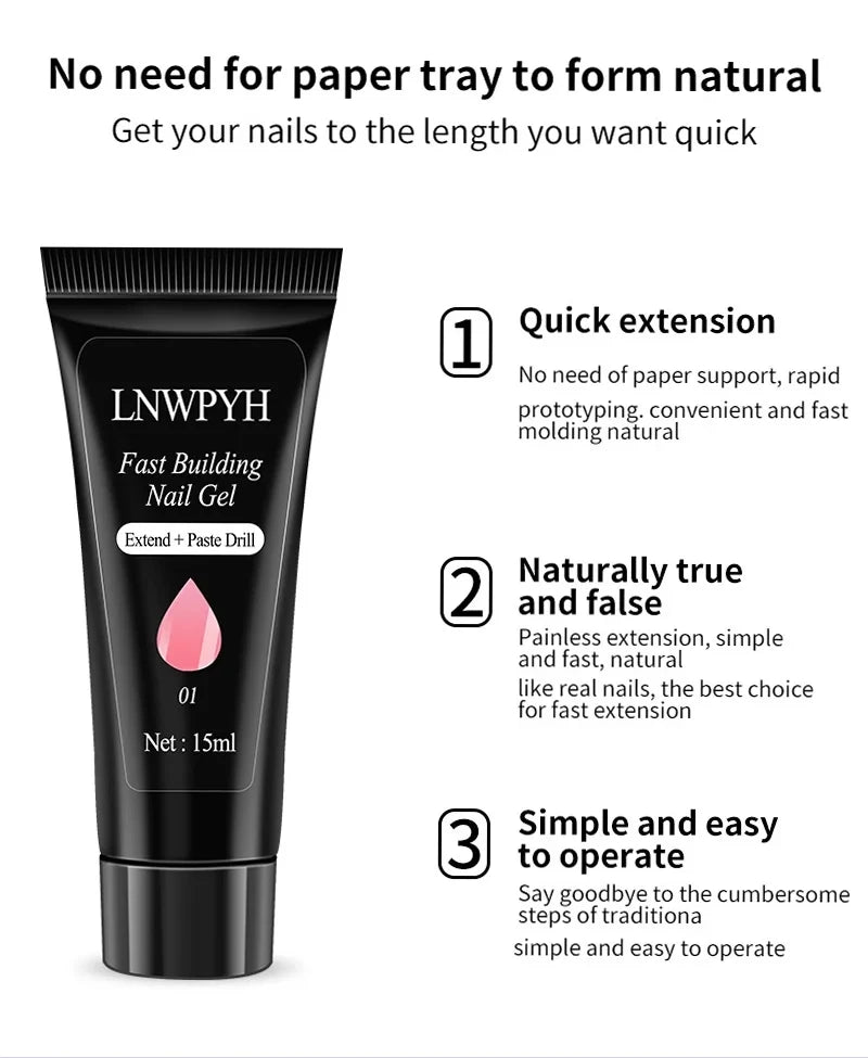 Gel Nail Polish Kit With UV Nail Lamp Electric Nail Drill Machine Soak OFF Gel Nail Kit Base&Top Coat Gel Polish Nail Tool Set - TRENSET