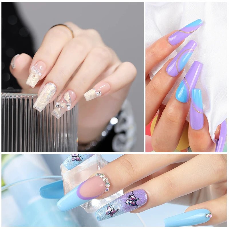 Gel Nail Polish Kit With UV Nail Lamp Electric Nail Drill Machine Soak OFF Gel Nail Kit Base&Top Coat Gel Polish Nail Tool Set - TRENSET