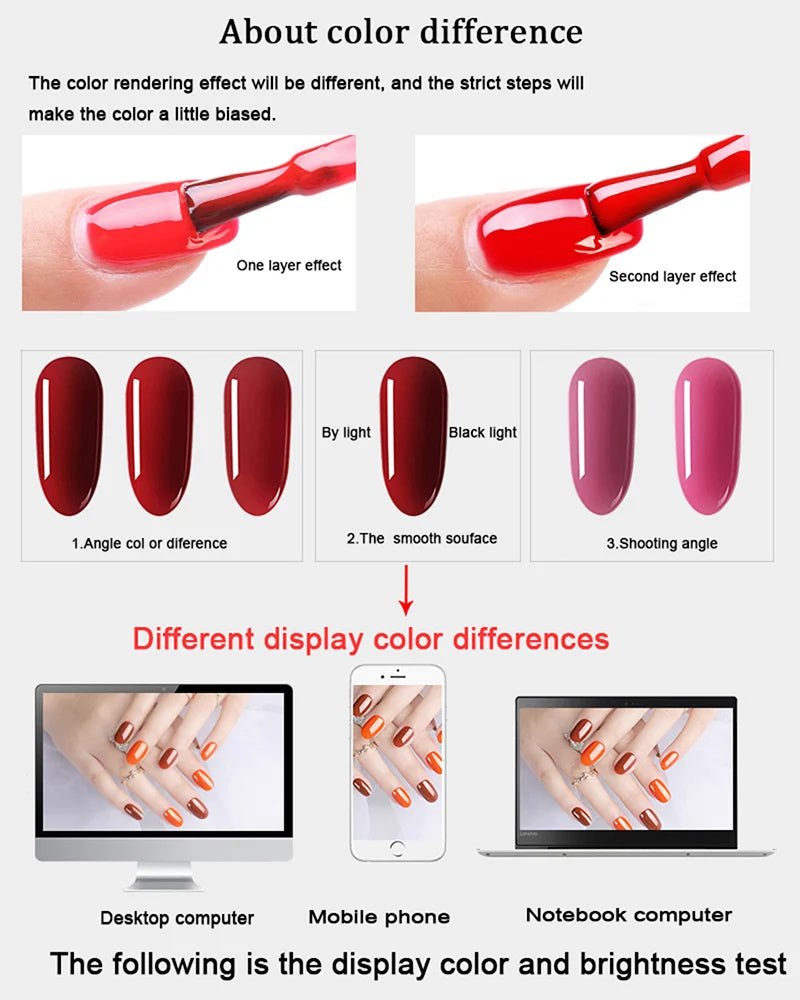Gel Nail Polish Kit With UV Nail Lamp Electric Nail Drill Machine Soak OFF Gel Nail Kit Base&Top Coat Gel Polish Nail Tool Set - TRENSET