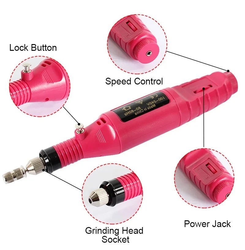 Gel Nail Polish Kit With UV Nail Lamp Electric Nail Drill Machine Soak OFF Gel Nail Kit Base&Top Coat Gel Polish Nail Tool Set - TRENSET
