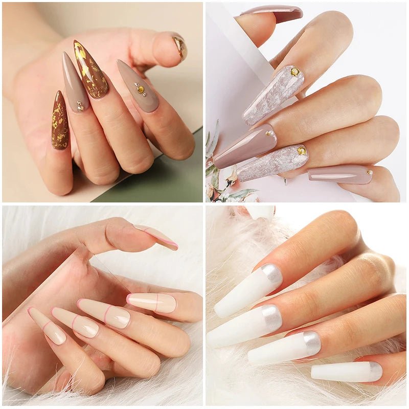 Gel Nail Polish Kit With UV Nail Lamp Electric Nail Drill Machine Soak OFF Gel Nail Kit Base&Top Coat Gel Polish Nail Tool Set - TRENSET