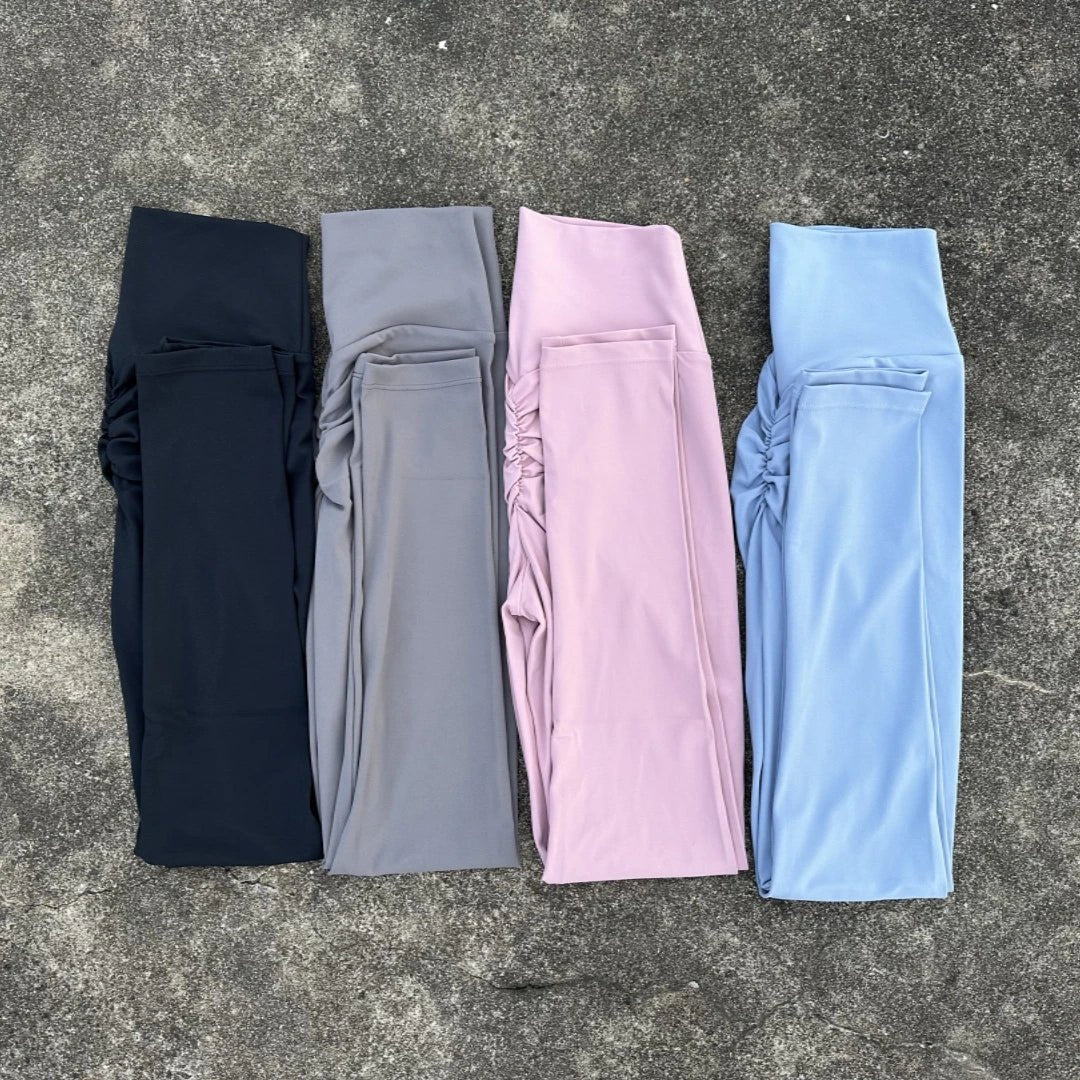 Hot Selling Popular Sexy Butter Solid Color Women Back Waist Scrunch Tight Yoga Legging Athletic Soft Gym Sports Pants Jogging - TRENSET