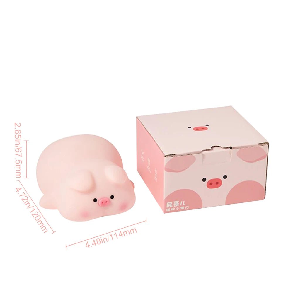Kawaii Lion Night Light Rechargeable 3 Level Dimmable Silicone Sleeping Light Bedside Lamp Nursery Nightlights For Bedroom - TRENSET