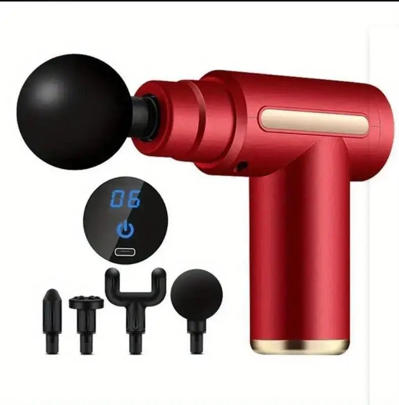 Mini Muscle Massage Gun Protable Body Massager Deep Handheld Percussion Massager For Body Back And Neck Leg - TRENSET