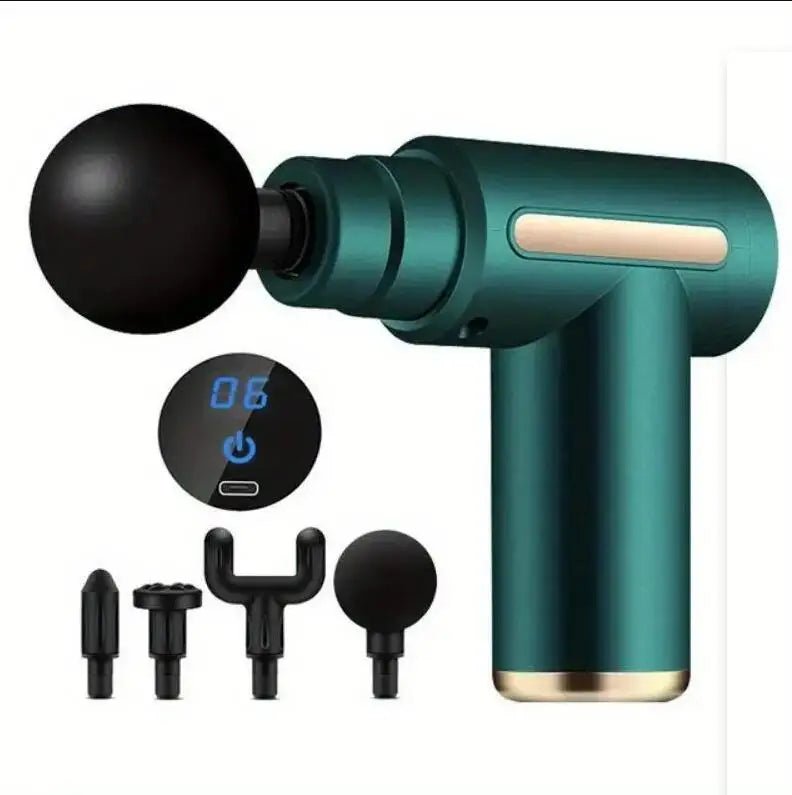 Mini Muscle Massage Gun Protable Body Massager Deep Handheld Percussion Massager For Body Back And Neck Leg - TRENSET