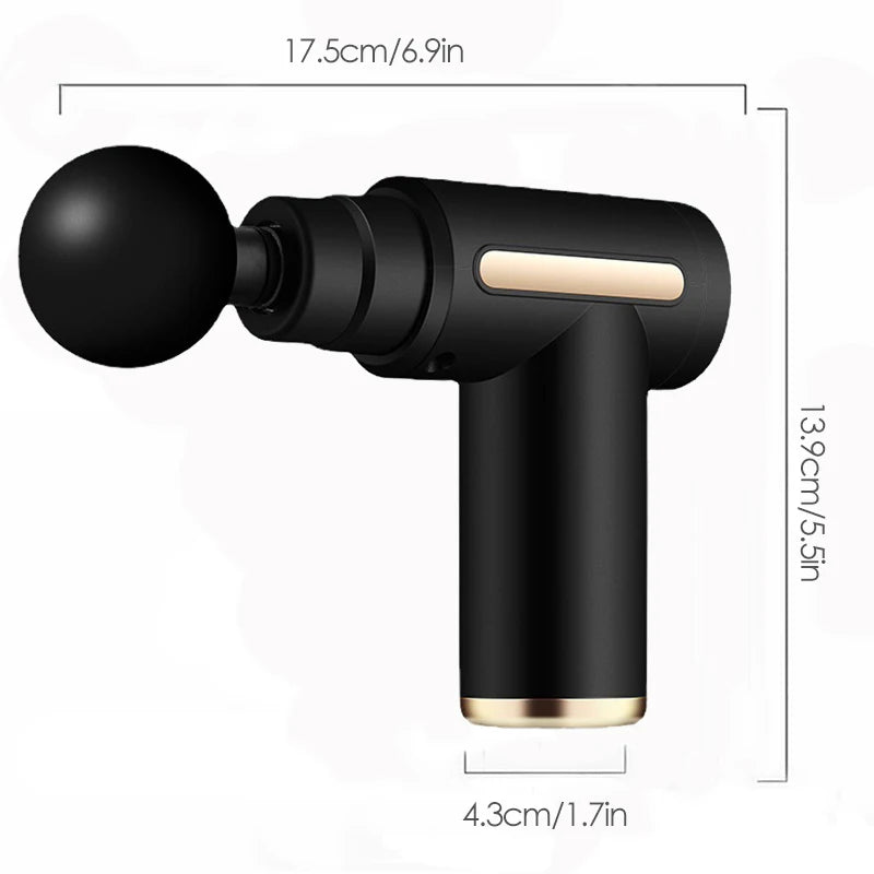 Mini Muscle Massage Gun Protable Body Massager Deep Handheld Percussion Massager For Body Back And Neck Leg - TRENSET