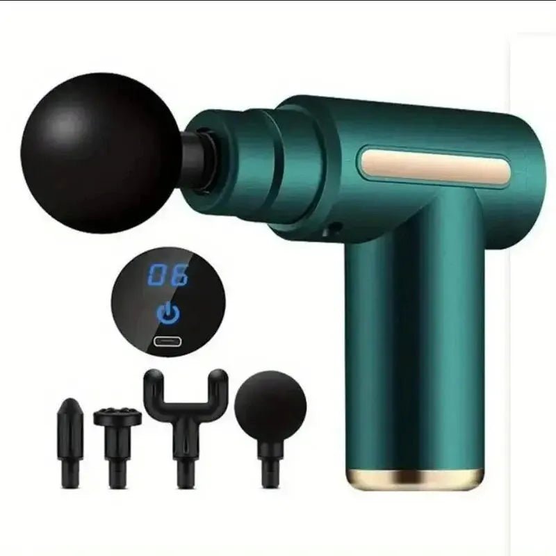 Mini Muscle Massage Gun Protable Body Massager Deep Handheld Percussion Massager For Body Back And Neck Leg - TRENSET