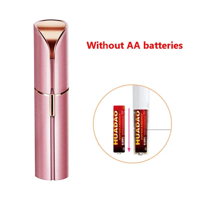 New Electric Facial Hair Removal Epilator Eyebrow Lipstick Shape Painless Facial Sensitive Areas Bikini Depilator Shaver Trimmer - TRENSET