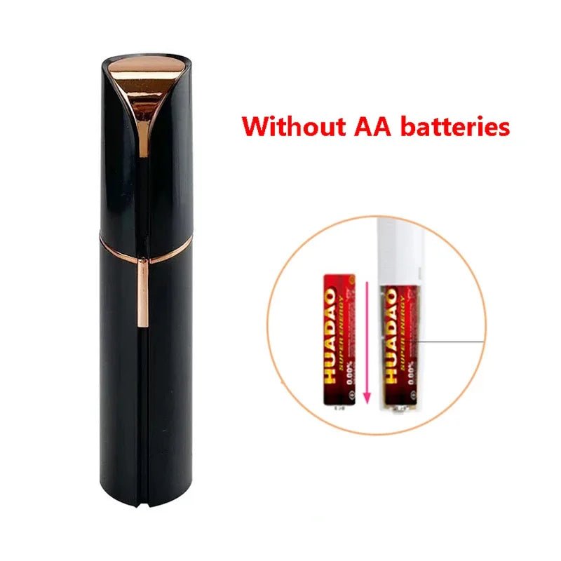 New Electric Facial Hair Removal Epilator Eyebrow Lipstick Shape Painless Facial Sensitive Areas Bikini Depilator Shaver Trimmer - TRENSET