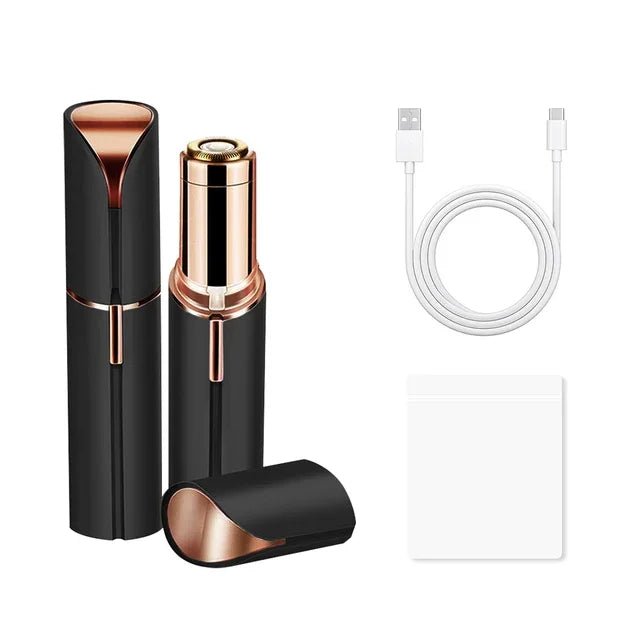 New Electric Facial Hair Removal Epilator Eyebrow Lipstick Shape Painless Facial Sensitive Areas Bikini Depilator Shaver Trimmer - TRENSET